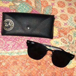 Black Blaze Clubmaster Ray•Ban Sunglasses
